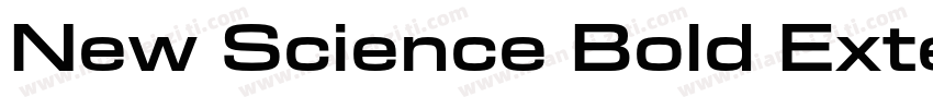 New Science Bold Extended字体转换